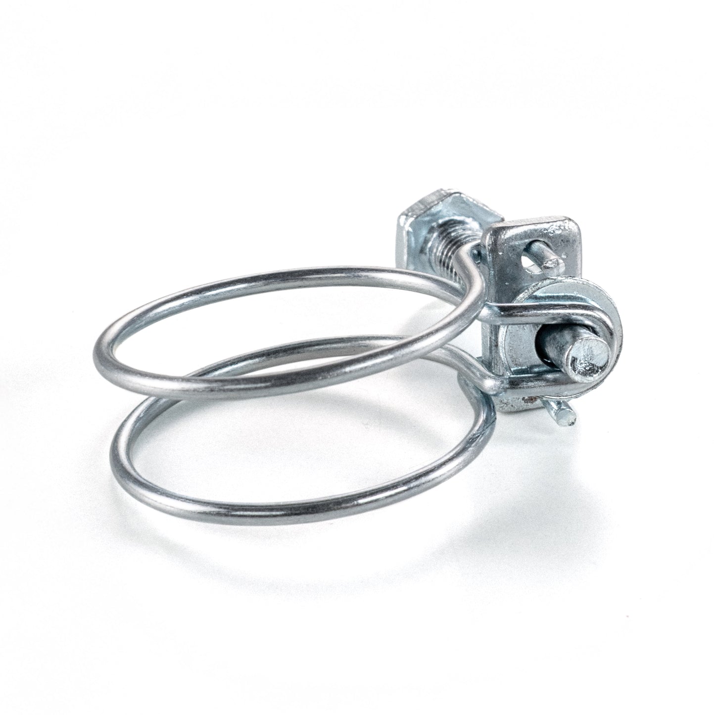 Galvanised Steel Double Wire Hose Clamps, 25mm-29mm