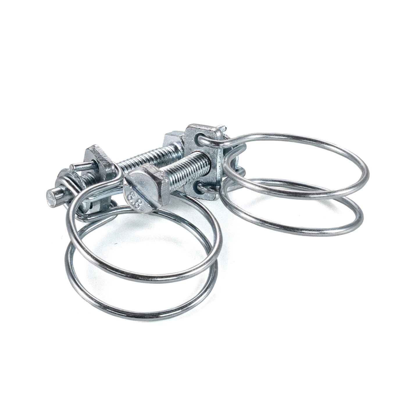 Galvanised Steel Double Wire Hose Clamps, 25mm-29mm