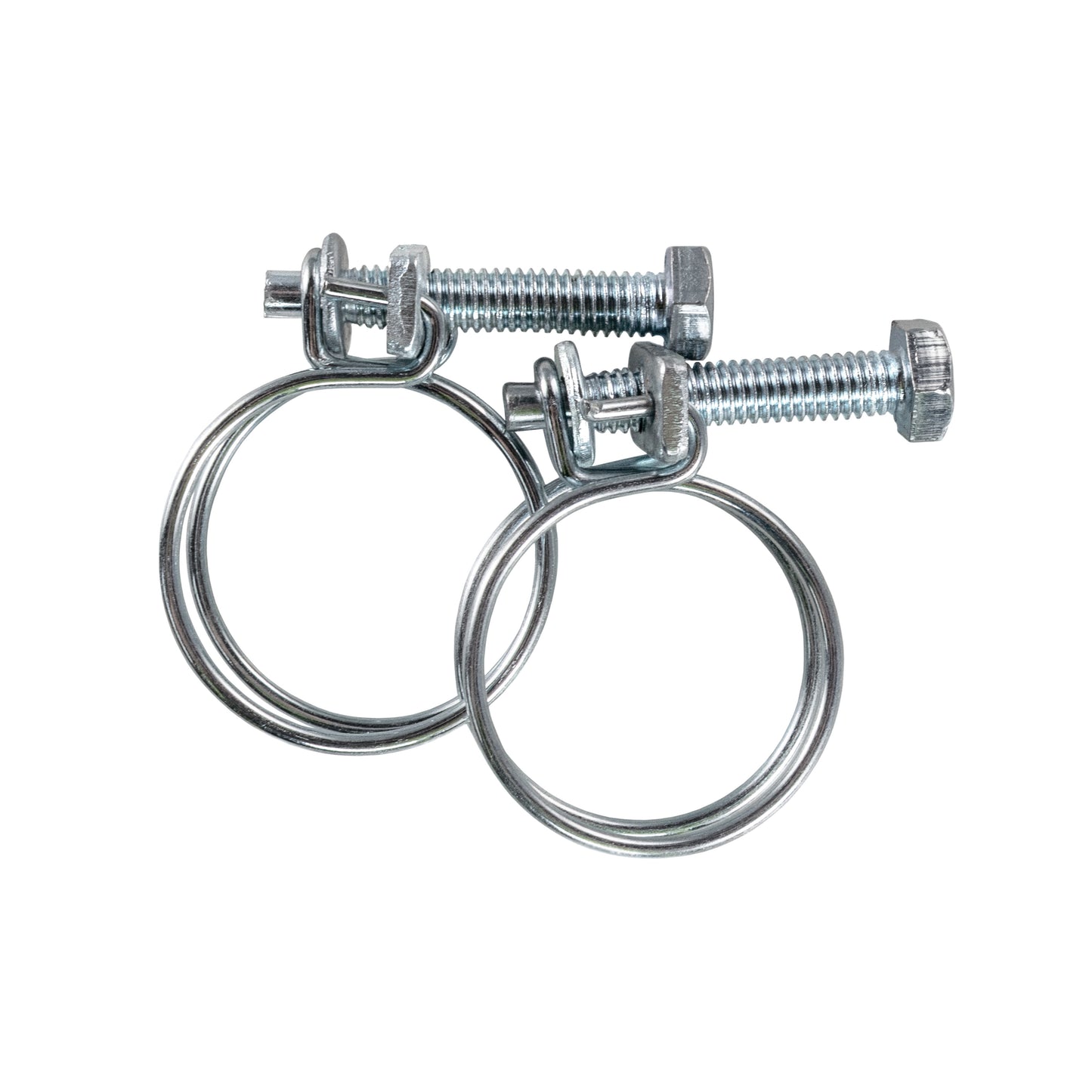 Galvanised Steel Double Wire Hose Clamps, 25mm-29mm