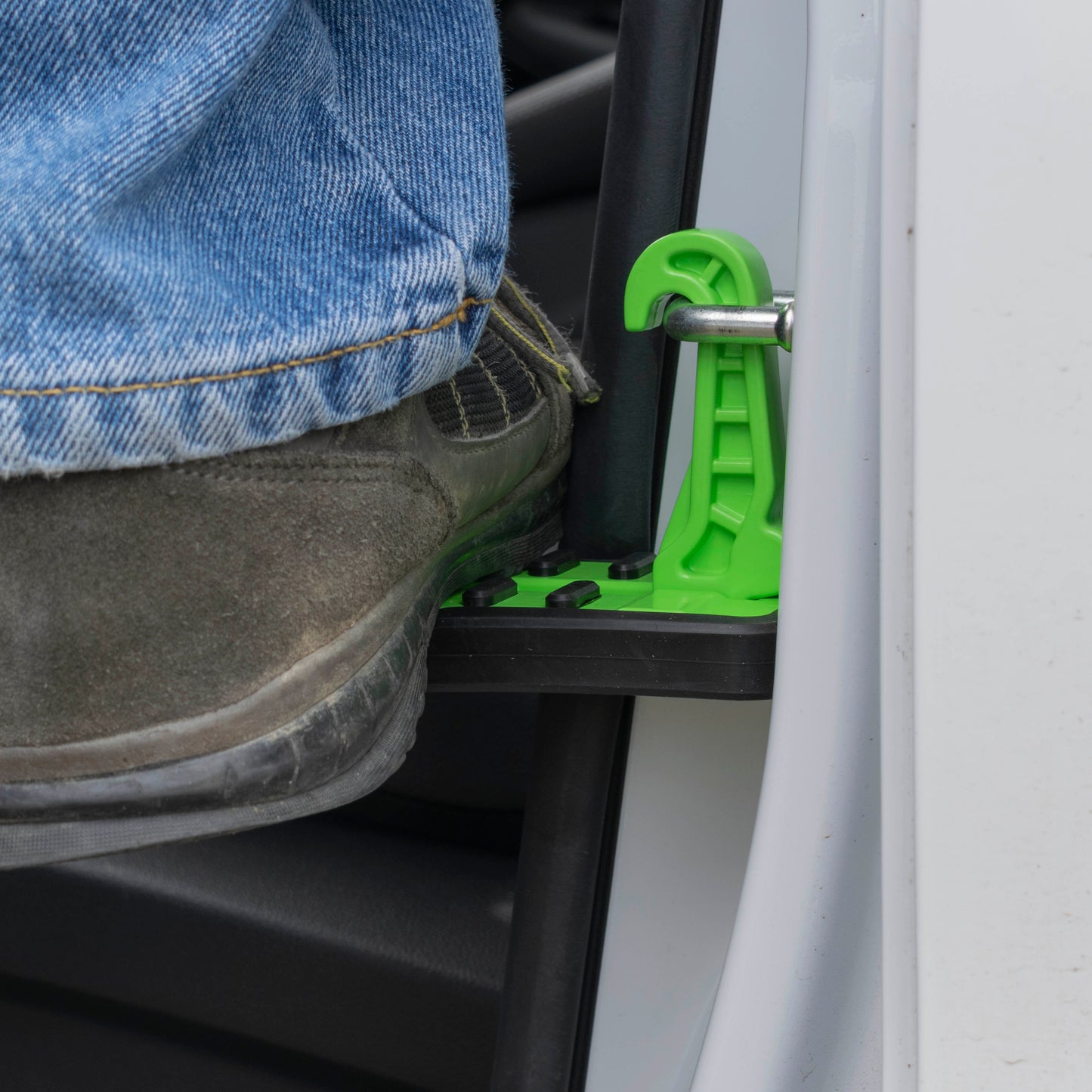 Type C Vehicle Car Door Step Up Ladder, Green