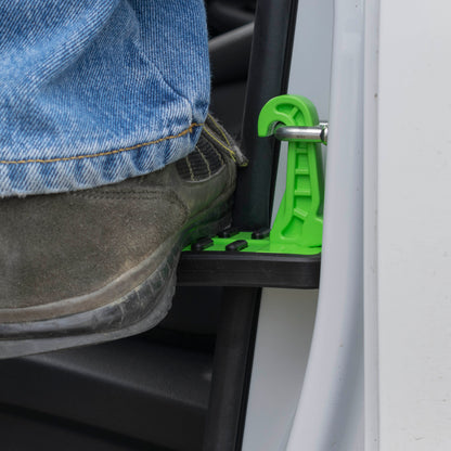 Type C Vehicle Car Door Step Up Ladder, Green