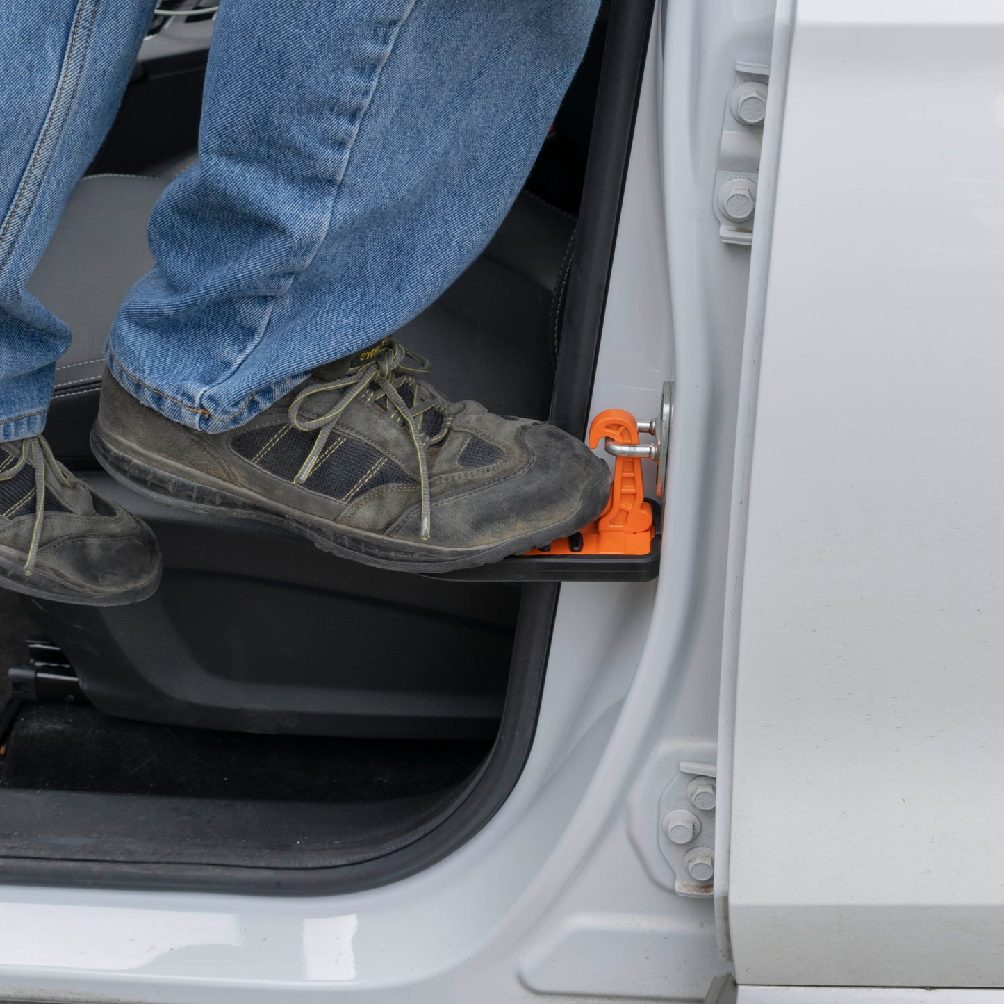 Type C Vehicle Car Door Step Up Ladder, Orange