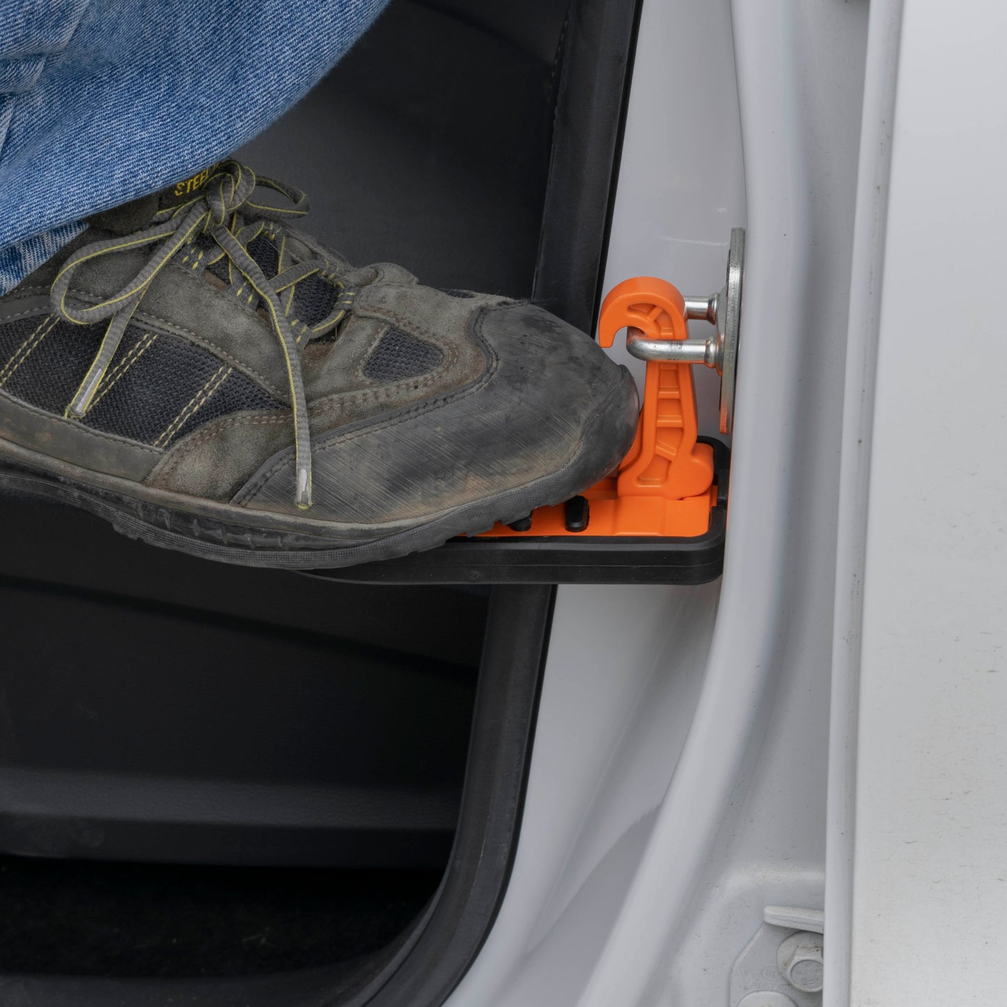 Type C Vehicle Car Door Step Up Ladder, Orange