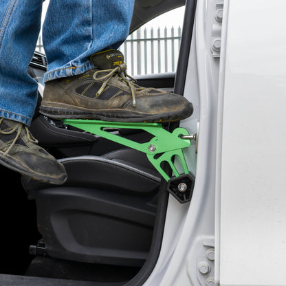 Type D Vehicle Car Door Step Up Ladder, Green