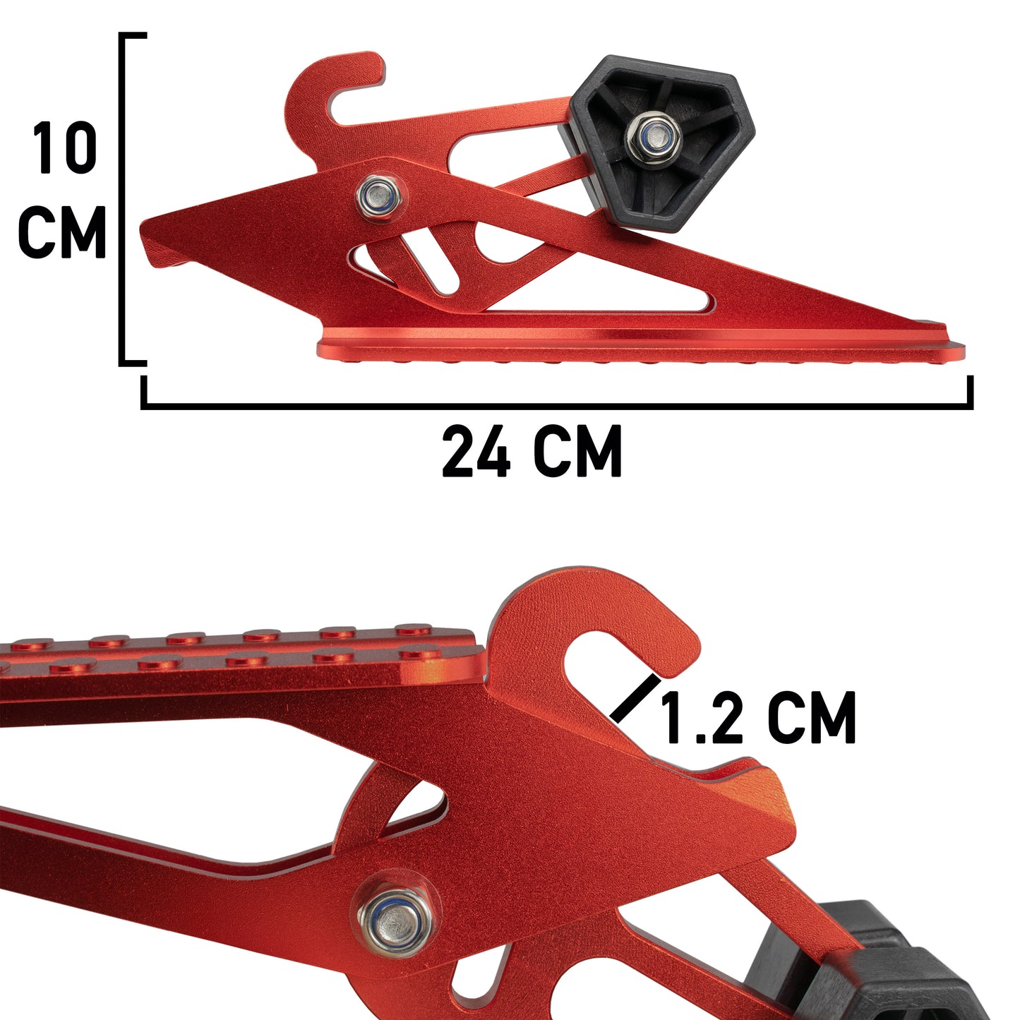 Type D Vehicle Car Door Step Up Ladder, Red