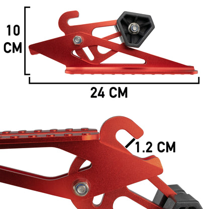 Type D Vehicle Car Door Step Up Ladder, Red