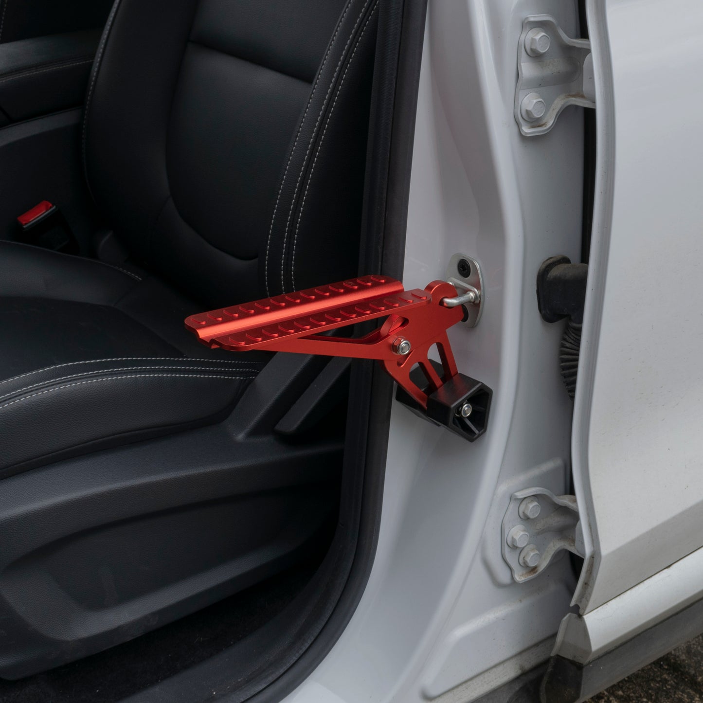 Type D Vehicle Car Door Step Up Ladder, Red