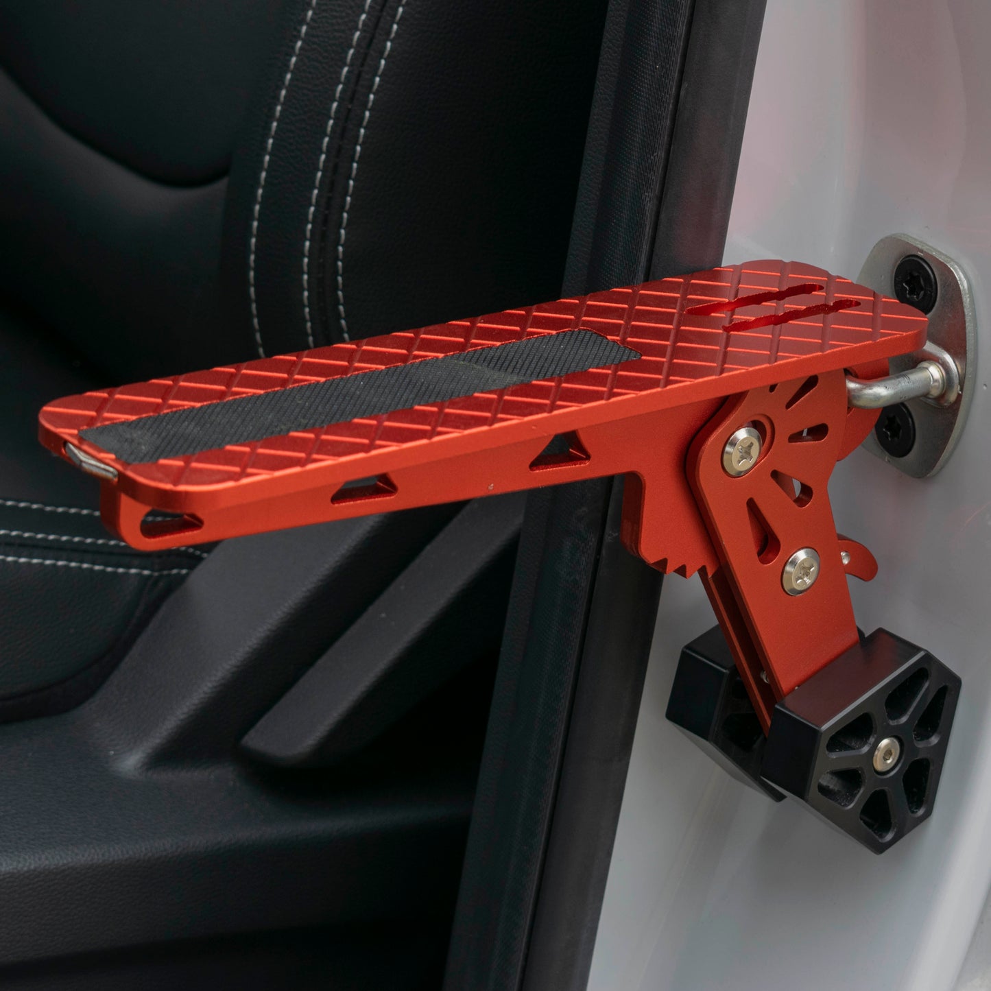 Type E Vehicle Car Door Step Up Ladder, Red