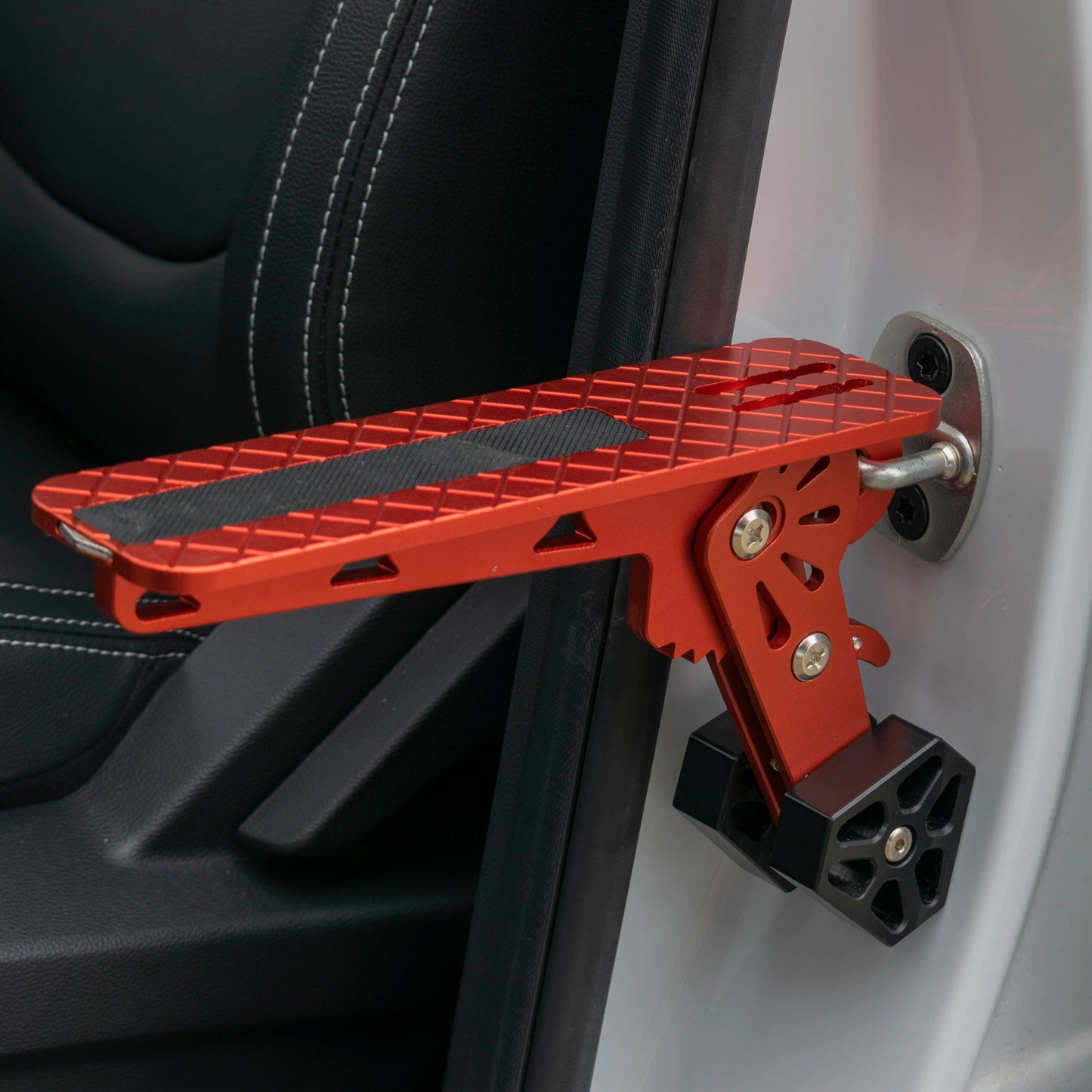 Type E Vehicle Car Door Step Up Ladder, Red