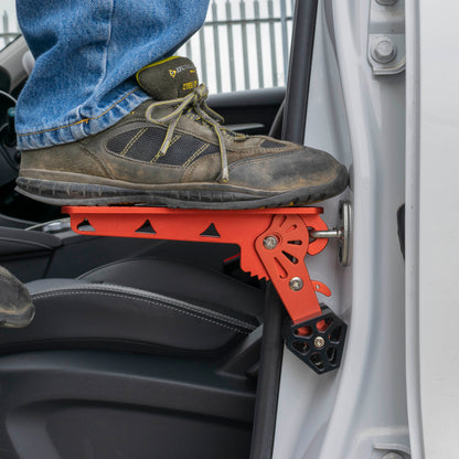 Type E Vehicle Car Door Step Up Ladder, Red