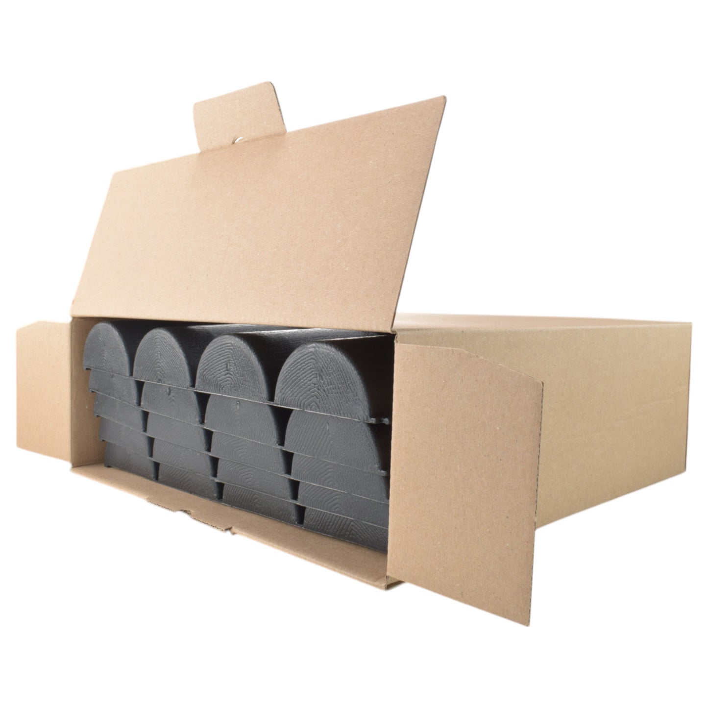 Black Wood Effect Palisade Lawn Edging, 2.5m