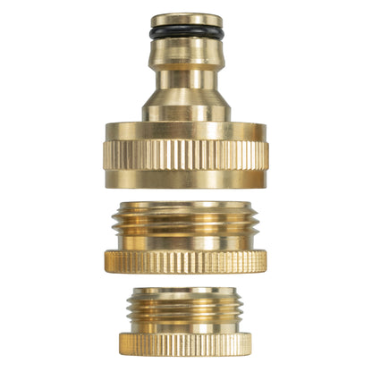 Female Tap Connector – 3/4” & 1/2” BSPF, Brass
