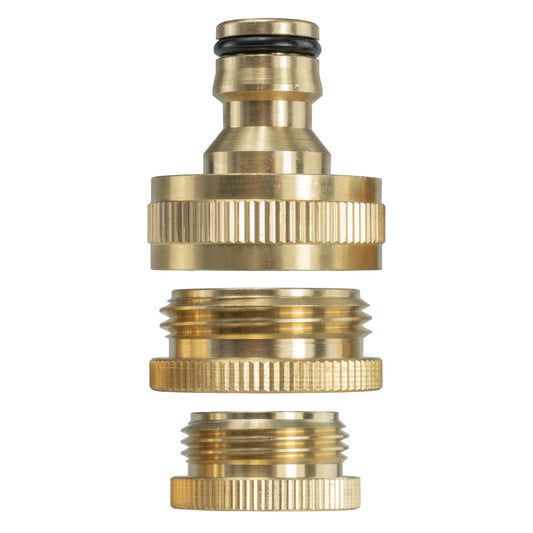 Female Tap Connector – 3/4” & 1/2” BSPF, Brass