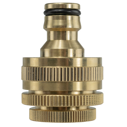 Female Tap Connector – 3/4” & 1/2” BSPF, Brass