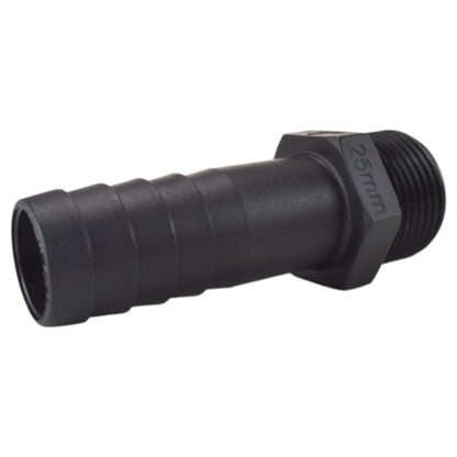 25mm Barbed Adapter with 1" BSP Male Thread