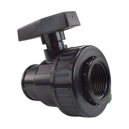 Polypropylene Single Union Female Ball Valve, 1.25"