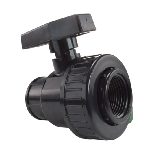 Polypropylene Single Union Female Ball Valve, 2"