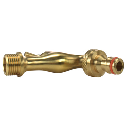 Polished Brass Quick Connector Bib Tap, 1/2" BSP