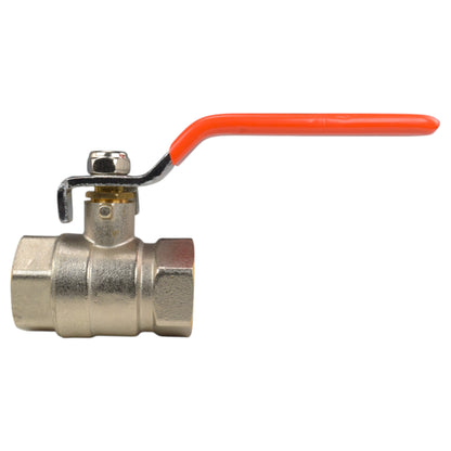 Female Nickel Plated Brass Lever Valve, 3/4"