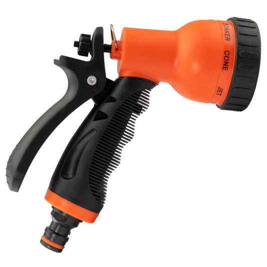 Black & Orange 8-Pattern Multi Water Sprayer, ECO-4480