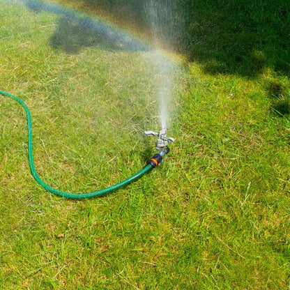 Metal Pulsating Lawn Sprinkler with Metal Spike