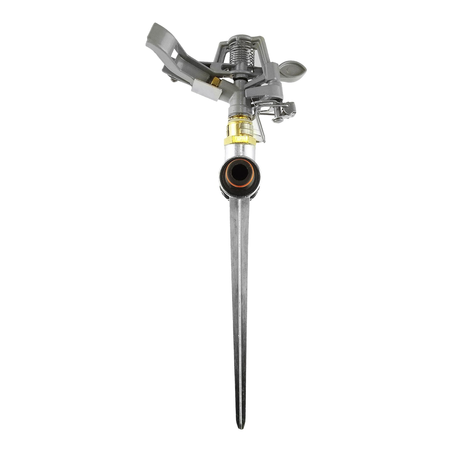 Metal Pulsating Lawn Sprinkler with Metal Spike
