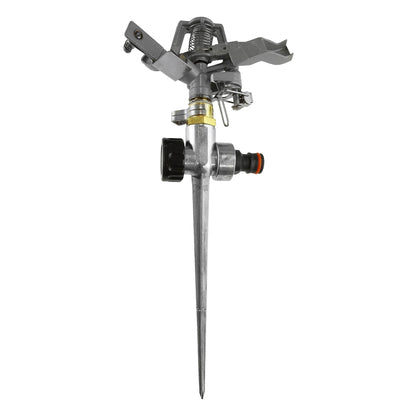 Metal Pulsating Lawn Sprinkler with Metal Spike