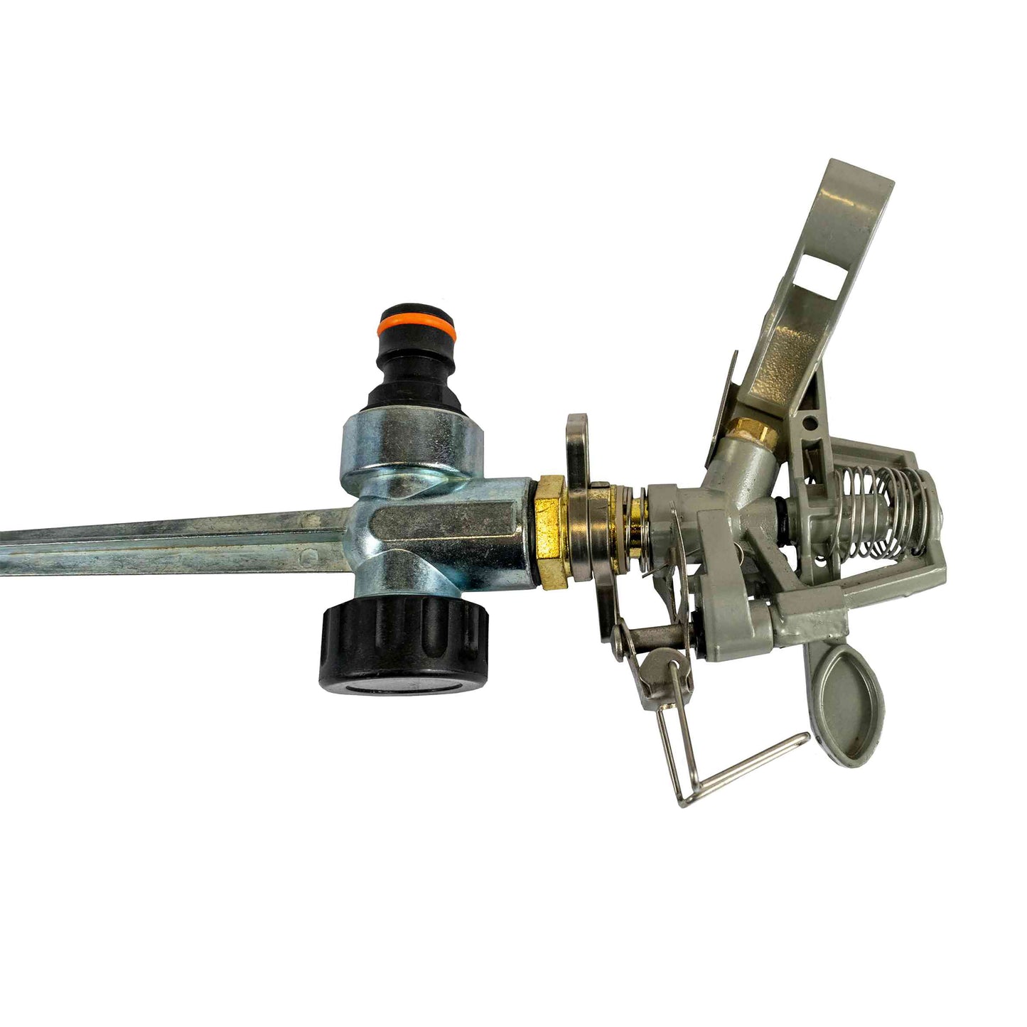 Metal Pulsating Lawn Sprinkler with Metal Spike