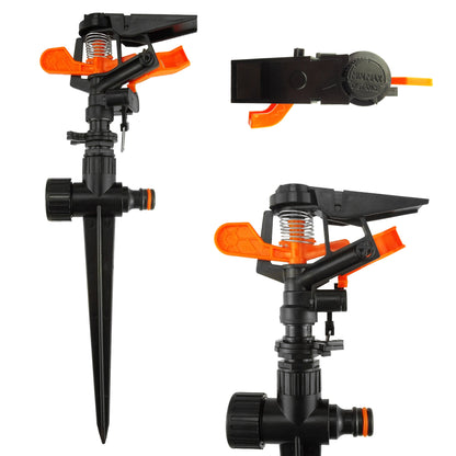 Adjustable Pulsating Sprinkler on Spike, Eco line