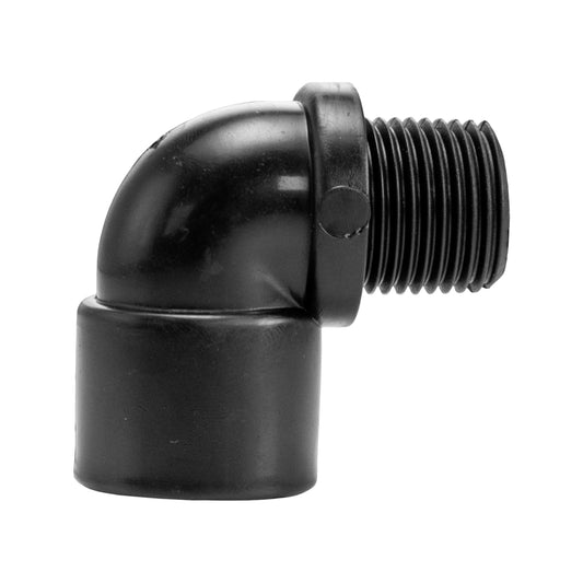 Polypropylene Male to Female BSP Threaded Elbow, 1/2"