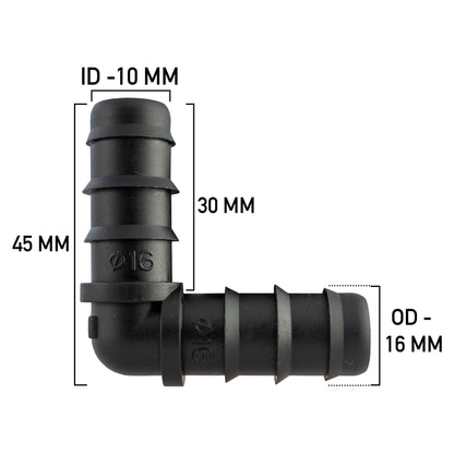 1/2" Irrigation Pipe Elbows