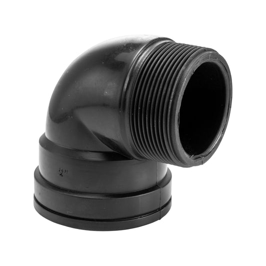 Polypropylene Male to Female BSP Threaded Elbow, 2"