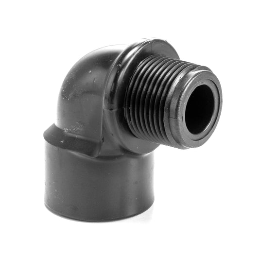 Polypropylene Male to Female BSP Threaded Elbow, 3/4"