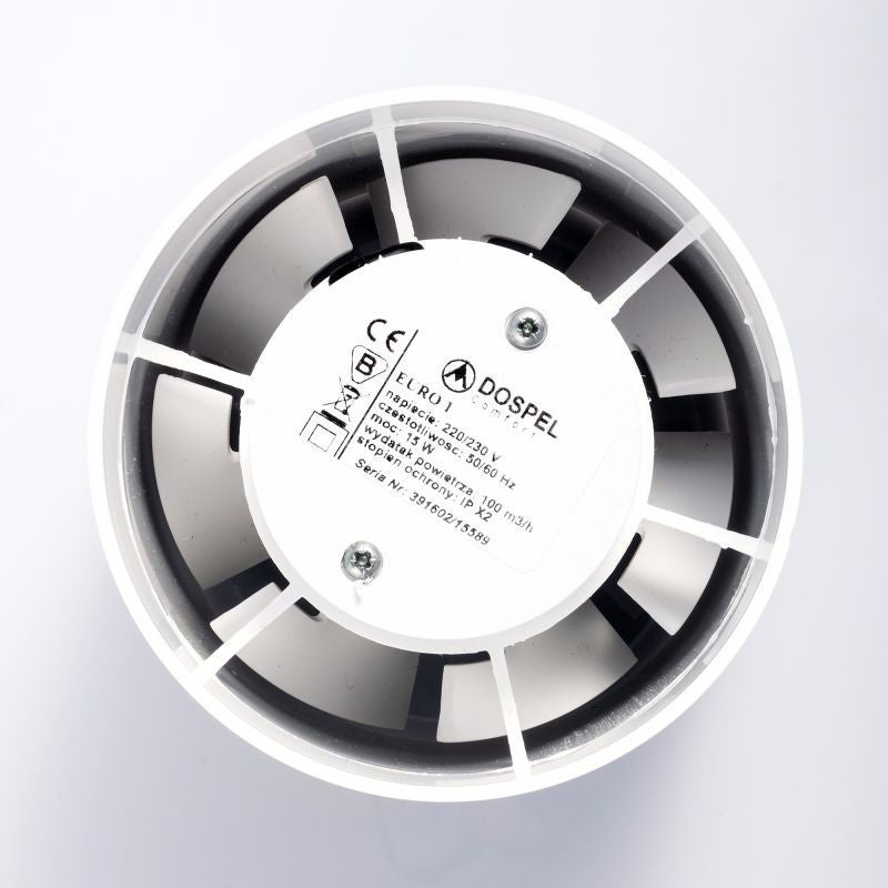 Euro Axial Bathroom Extraction Fan, 120mm