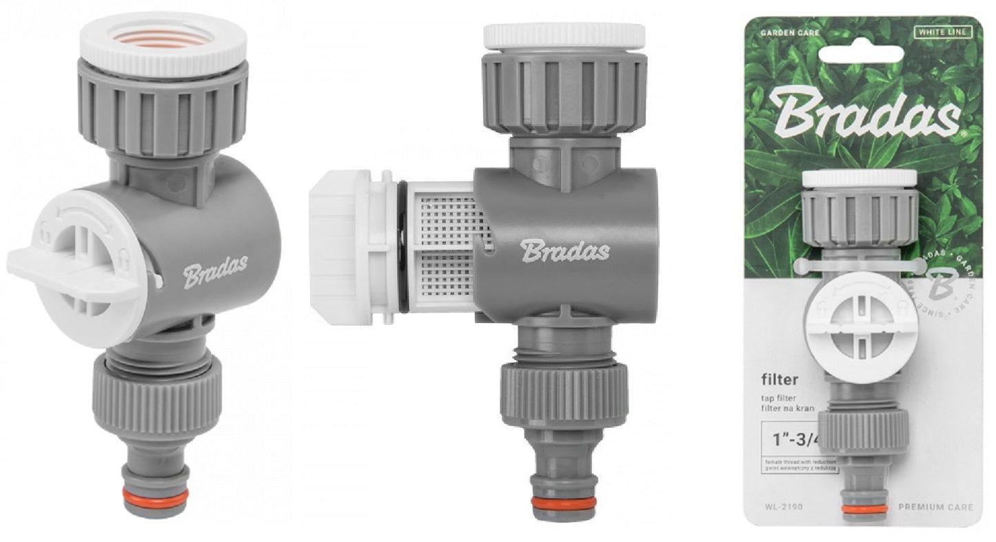 Bradas Garden Tap Filter, Grey
