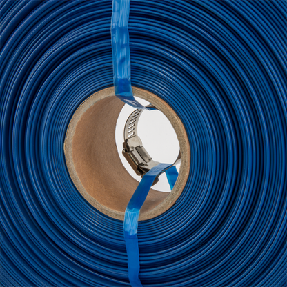 10m Bradas Lay Flat Aqua Hose with Clip, 1"