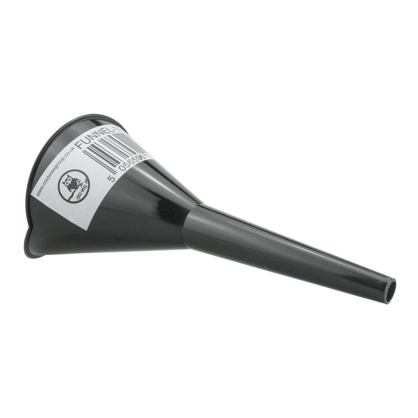 Small Vehicle Funnel with Angled Mouth, Black