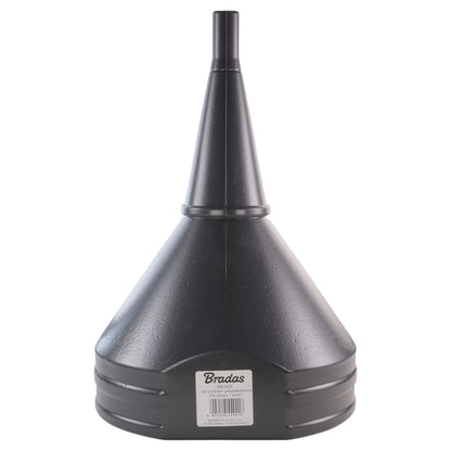 21cm Wide Mouthed Fuel Funnel with Straight Spout, Grey