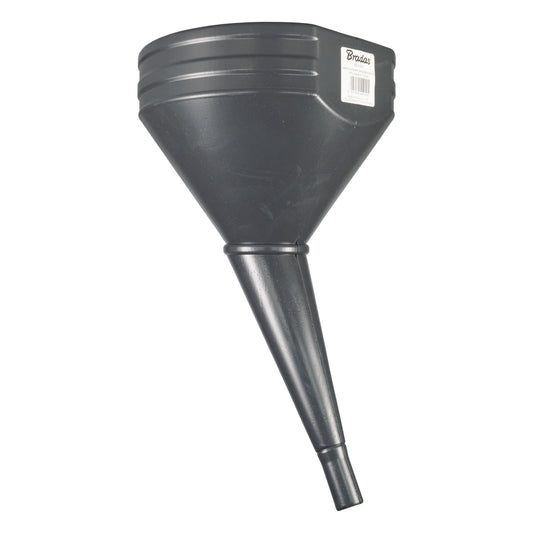 21cm Wide Mouthed Fuel Funnel with Angled Spout, Grey