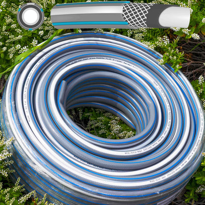 1/2" Grey Modern Plus Garden Hose Pipe, 4-Layer
