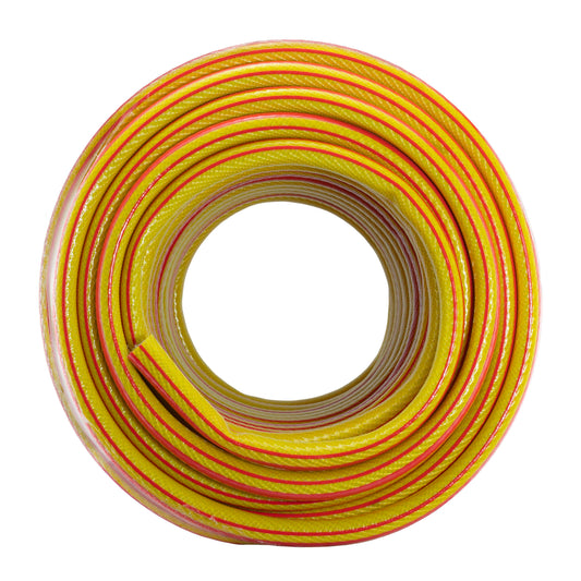 3/4" Yellow Premium Garden Hose Pipe, 6-Layer