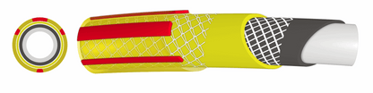 1/2" Yellow Premium Garden Hose Pipe, 6-Layer
