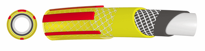 3/4" Yellow Premium Garden Hose Pipe, 6-Layer