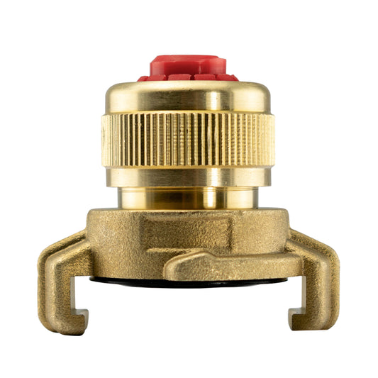 Brass GEKA Style Claw Female Hosepipe Connector, 1/2"