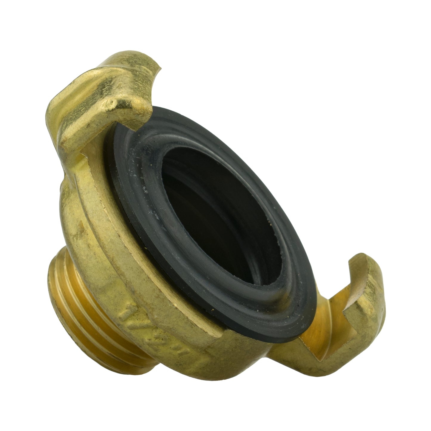 Brass GEKA Style Claw Hose Connector, 1/2" BSPM