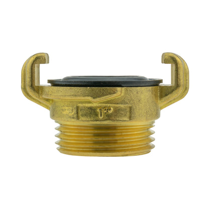 Brass GEKA Style Claw Hose Connector, 1" BSPM