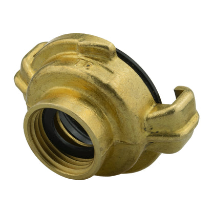 Brass GEKA Style Claw Hose Connector, 3/8" BSPF