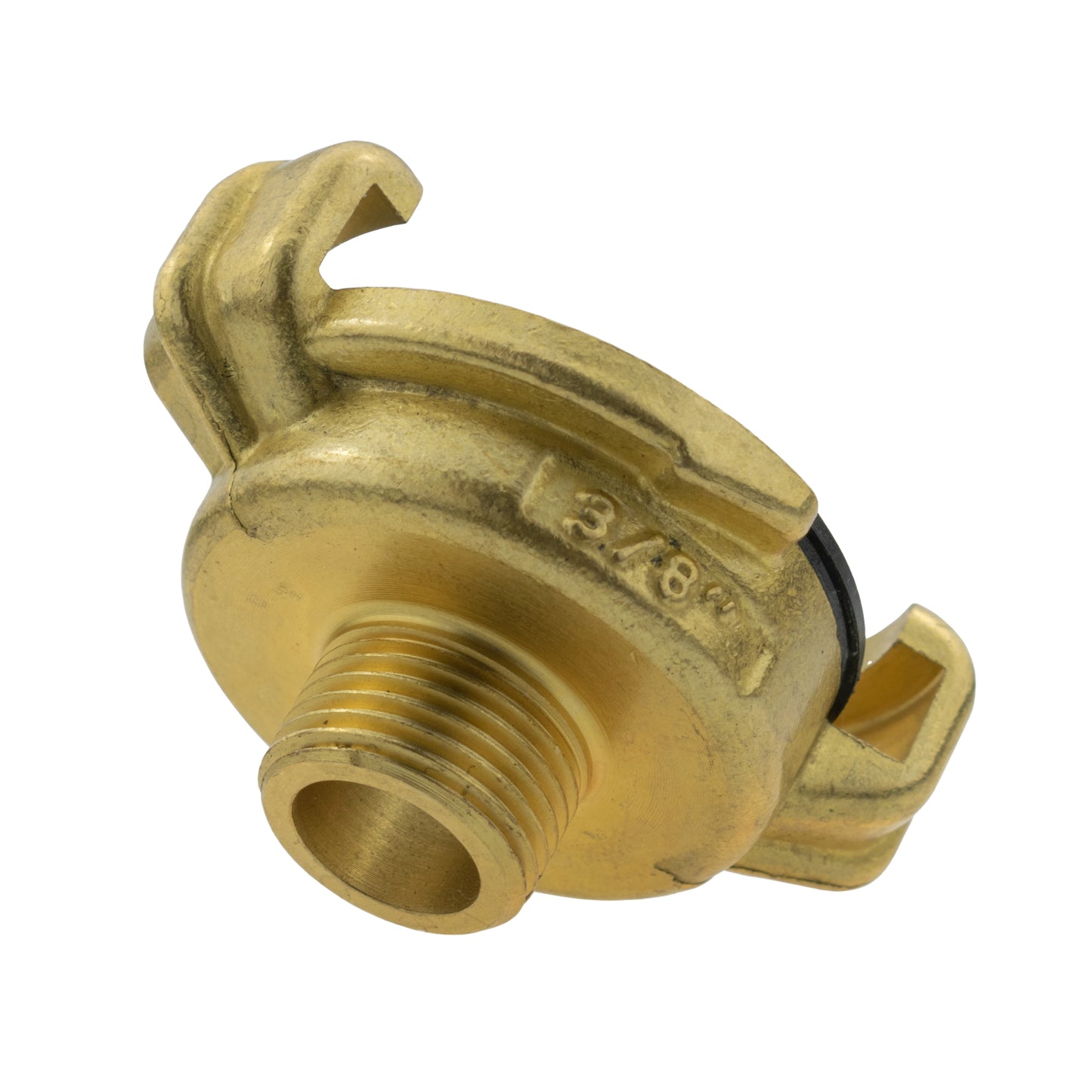 Brass GEKA Style Claw Hose Connector, 3/8" BSPF