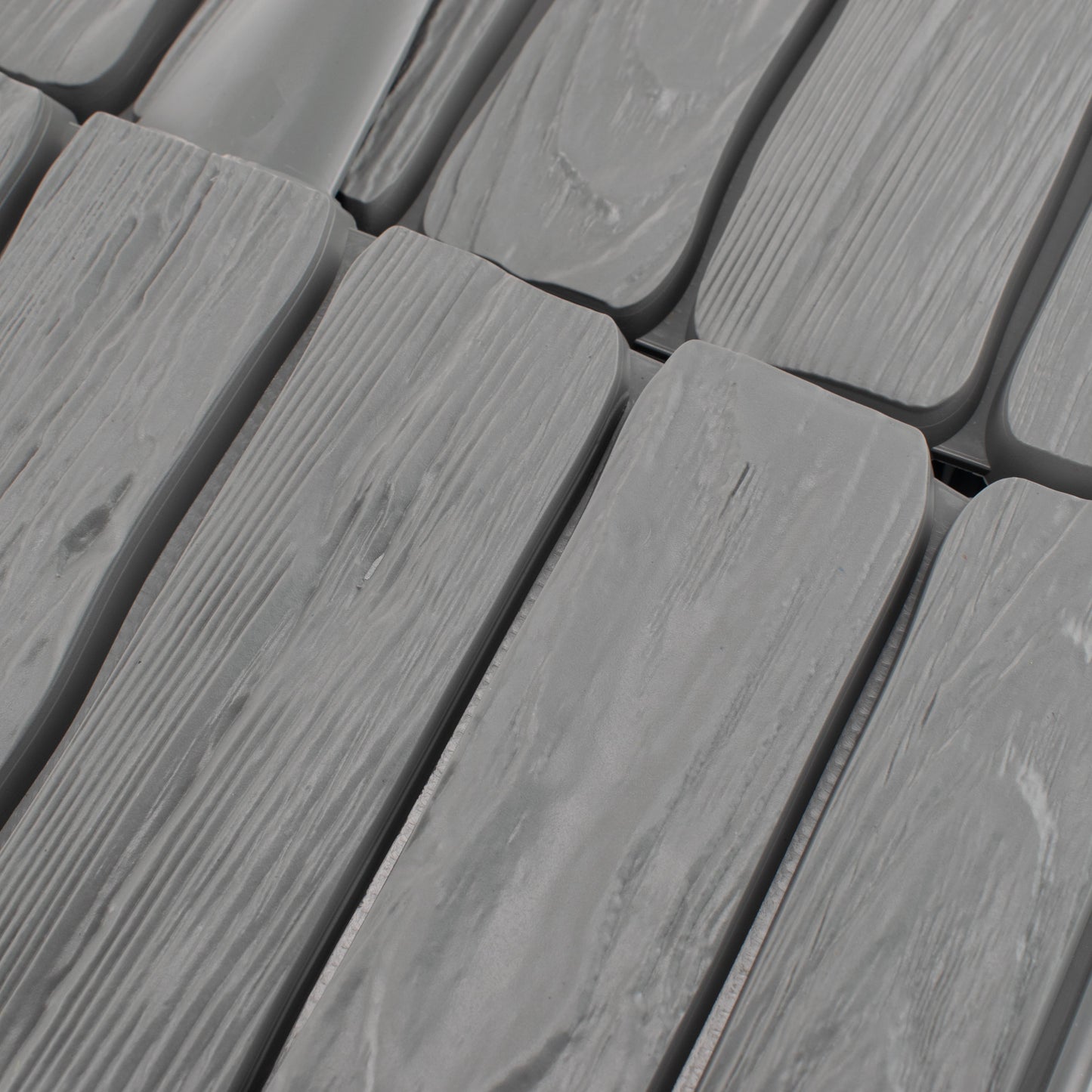 Grey Wood Texture Palisade Lawn Edging, 2.32m