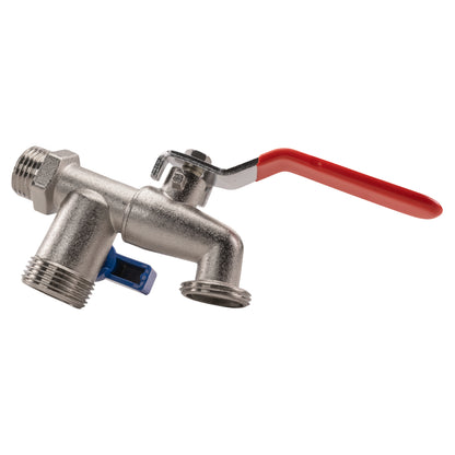 Quick Connector Dual Outlet Lever Tap, 1/2" BSP